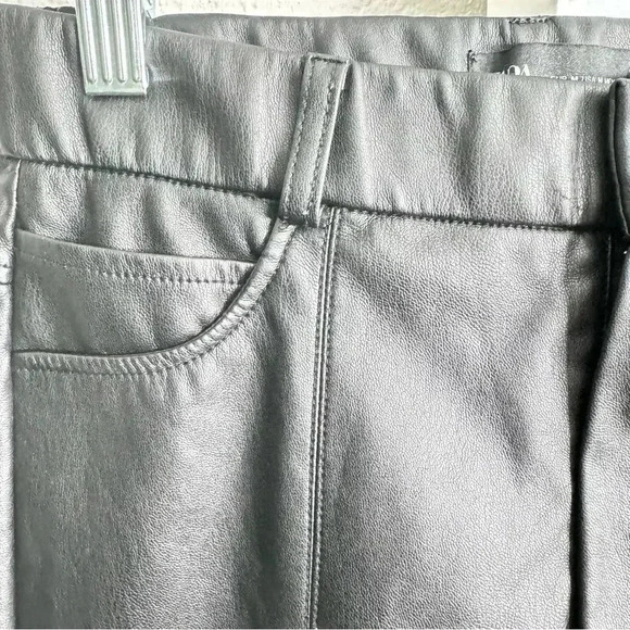 Zara Faux Leather Skinny Ankle Pants - Size M - Picture 4 of 5